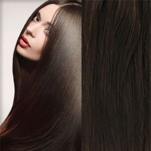 20 Inch Dark Brown Clip In Extensions